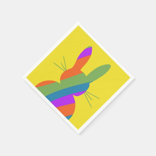 Ostersonnigen Regenbogen Serviette (Ecke)