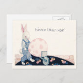 Ostersonniger Bauer Felsengrube Feiertagspostkarte (Vorne/Hinten)