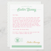 Ostersonniger Brief Feiertagskarte (Vorne/Hinten)