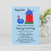 Ostersonniger Eierwagen #4-2 Einladungskarte (Stehend Vorderseite)