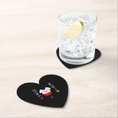 Ostersonniger Herzpapier-Untersetzer Untersetzer (Vor Ort)