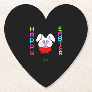 Ostersonniger Herzpapier-Untersetzer Untersetzer