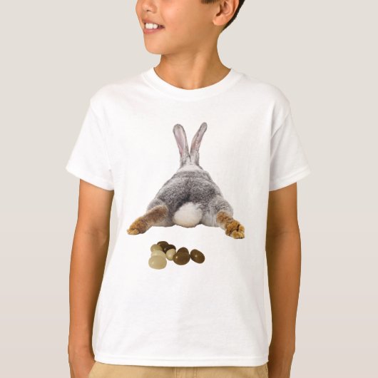 Ostersonniger Hintern Schwanz Funny Kacke Jelly Be T-Shirt (Vorderseite)