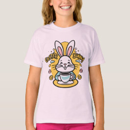 Ostersonniger Kaffee Lover Witziger Cartoon Design T-Shirt