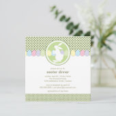 Ostersonniges Abendessen oder Brunch Einladung (Stehend Vorderseite)