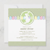 Ostersonniges Abendessen oder Brunch Einladung (Vorderseite)