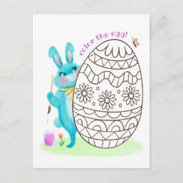 Ostersonniges Blaues Kaninchen - Seite nach Karte