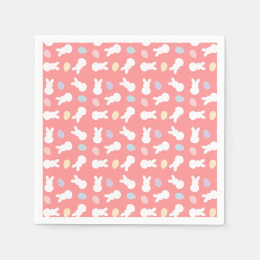 Ostersonniges, dekoriertes Eiermuster Serviette (Vorderseite)