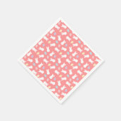 Ostersonniges, dekoriertes Eiermuster Serviette (Ecke)