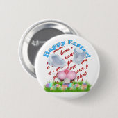 Ostersonniges Foto (Ohren- und Nasenverstellbar) Button (Vorne & Hinten)