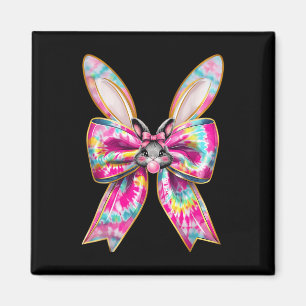 Ostersonniges Gesicht Coquette Bow Happy Ostertag Magnet