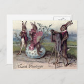 Ostersonniges Kameraeier Feiertagspostkarte (Vorne/Hinten)