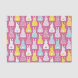 Ostersonniges Kaninchenmuster Seidenpapier