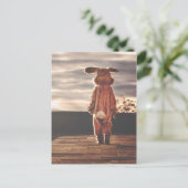 Ostersonniges Kostüm Feiertagspostkarte (Stehend Vorderseite)