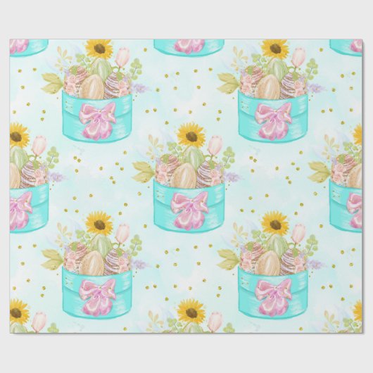 Ostersonniges Kostüm Geschenkpapier (Flach)