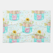 Ostersonniges Kostüm Geschirrtuch (Horizontal)