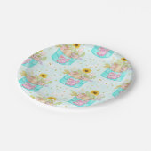 Ostersonniges Kostüm Pappteller (Schrägansicht)