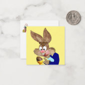 Ostersonnkarte Mitteilungskarte (Vorderseite/Rückseite Beispiel)