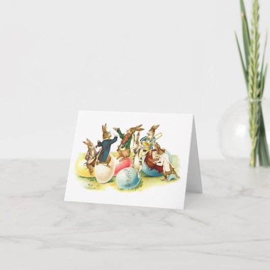 Ostersonnkonzert Vintag Feiertagskarte (Vorderseite)