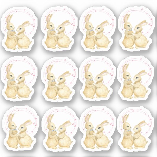 Ostersonnpaar Aufkleber (Vorderseite)