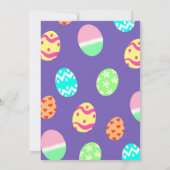 Ostersonntag Brunch Bunny Rabbit Einladung (Rückseite)