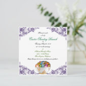 Ostersonntag Brunch Custom Einladungen (Stehend Vorderseite)