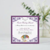 Ostersonntag Brunch Custom Einladungen mit Grenzen (Stehend Vorderseite)