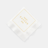 Ostersonntag Brunch Modernes Gelbes Elegantes Ambi Serviette (Ecke)