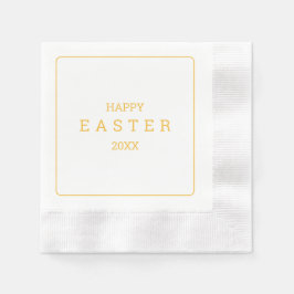 Ostersonntag Brunch Modernes Gelbes Elegantes Ambi Serviette