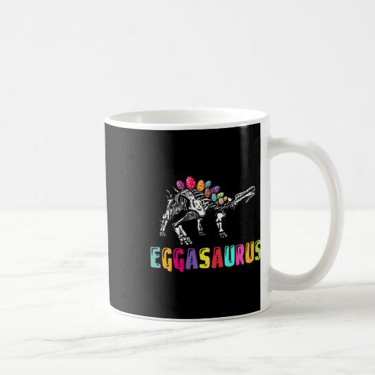Ostersonntag-Dino - Eggasaurus Stegosaurus Ei Dino Kaffeetasse (Rechts)