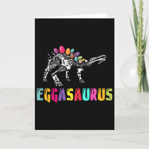 Ostersonntag-Dino - Eggasaurus Stegosaurus Ei Dino Karte