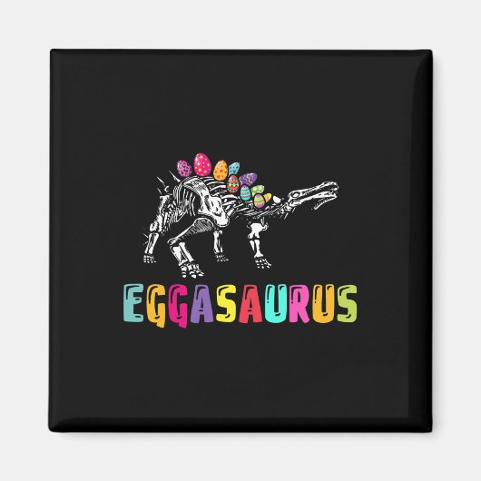 Ostersonntag-Dino - Eggasaurus Stegosaurus Ei Dino Magnet (Vorne)