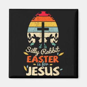 Ostersonntag Dummer Hase Ostern ist für Jesus Chri Magnet