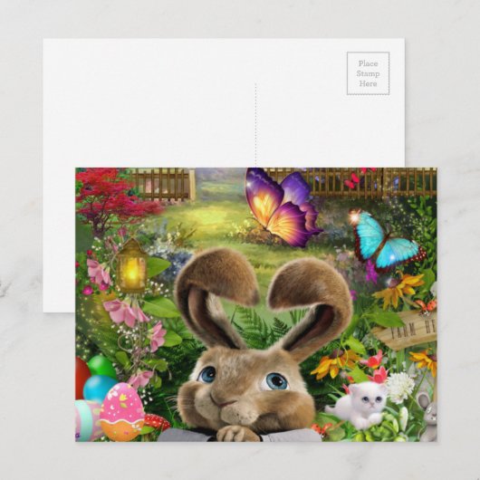 Ostersonntag Feiertagspostkarte (Vorne/Hinten)