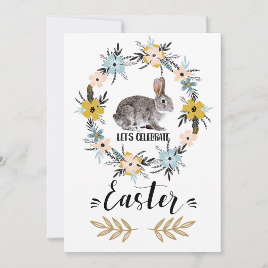 Ostersonntag für Ostern Brunch Einladung (Vorderseite)