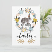 Ostersonntag für Ostern Brunch Einladung (Stehend Vorderseite)