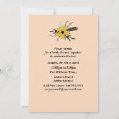 Ostersonntag für Ostern Brunch Einladung (Rückseite)