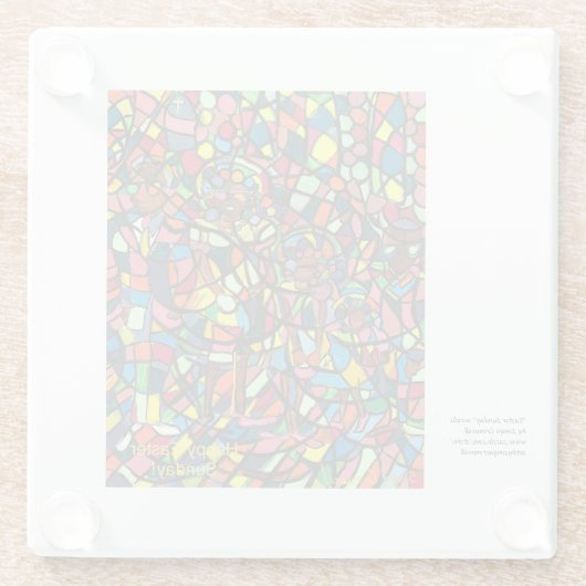 "Ostersonntag" Glasuntersetzer (Rückseite)