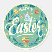 Ostersonntag Klassische Round Stickers (Vorderseite)