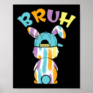 Ostersonntag Lustiger Bunter Hase Osterhase Ostern Poster