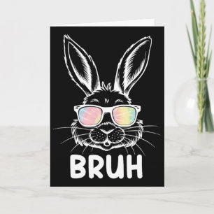 Ostersonntag Lustiger Hase Kaninchen Gesicht Gles Karte