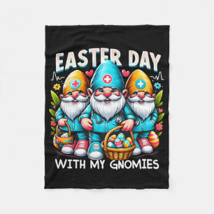 Ostersonntag mit meinen Gnomes Ostersonntag Ärzte Fleecedecke