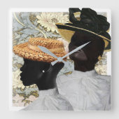 Ostersonntag Morgen 1919 Quadratische Wanduhr (Vorderseite)