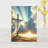 Ostersonntag Morgens Karte (Gelbe Blume)