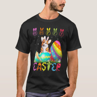 Ostersonntag Welsh Corgi passende Familie süße Ost T-Shirt