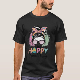 Ostersonntags-Mittagessen-Dame Floraler Hase Leopa T-Shirt