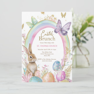 Ostersonntagsbrunch Ostereiersuche Ostern Einladung