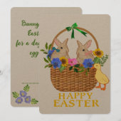 Ostersonnwünsche Feiertagskarte (Vorne/Hinten)