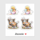 Ostersortenpackung Aufkleber (Blatt)