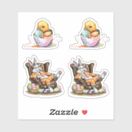 Ostersortenpackung Aufkleber